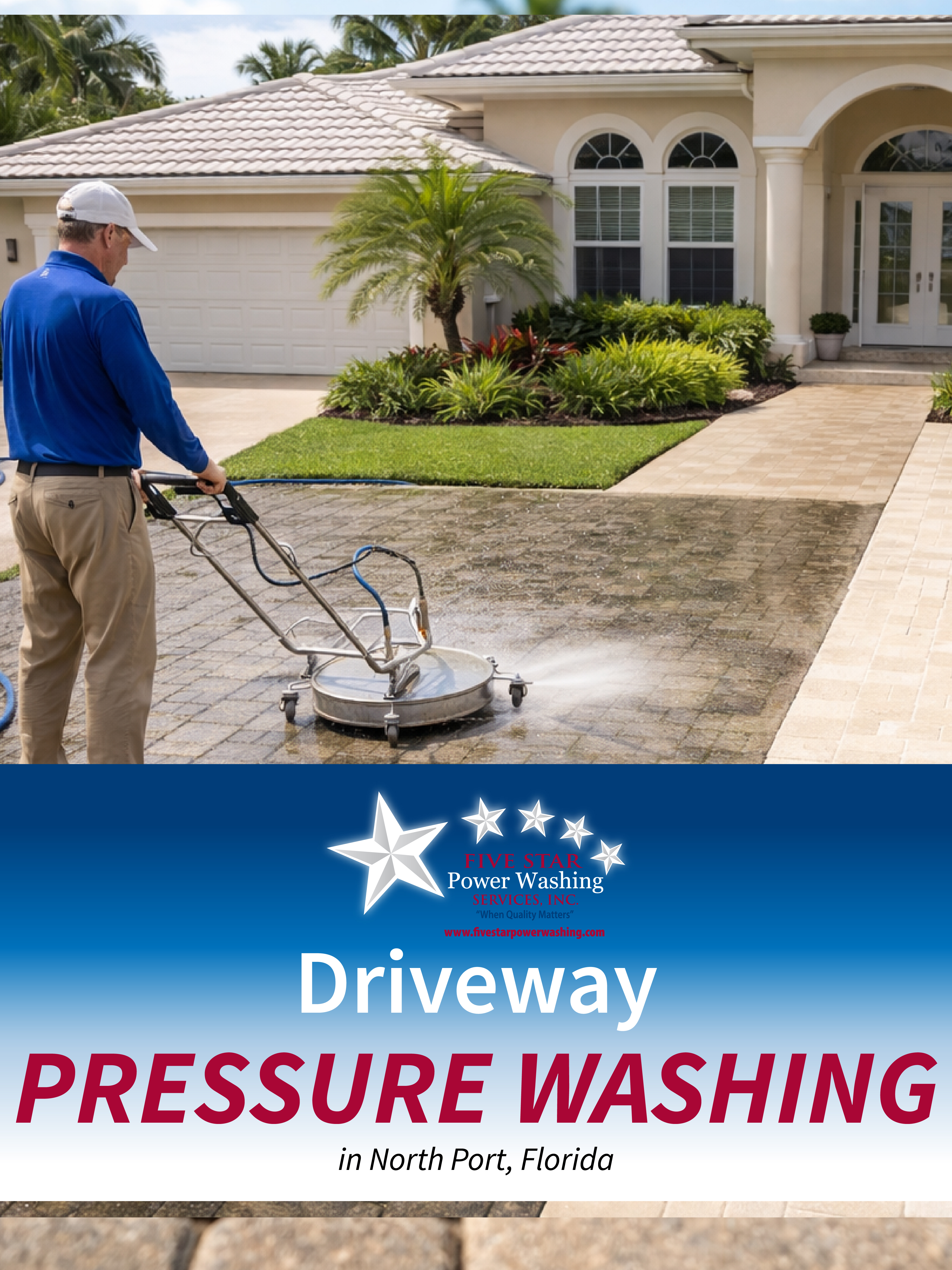 Driveway Pressure Washing in Southwest Florida | North Port & Port Charlotte